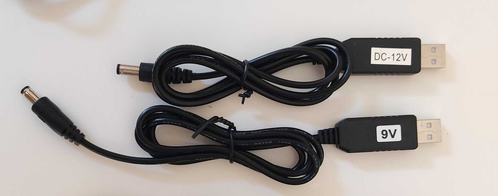 Кабель USB-DC c 5v на 9v и 12v для Питания Роутера от Павербанка