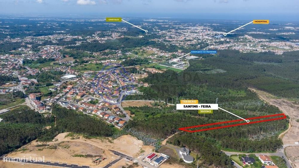 Excelente oportunidade - Terreno com viabilidade para construção de mo — Santa Maria Da Feira, Travanca, Sanfins E Espargo, Aveiro