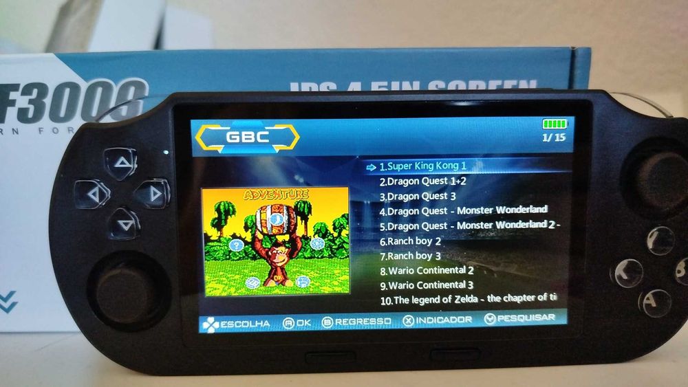 Consola Retro SF3000 64GB – +24.000 Jogos – 14 Plataformas