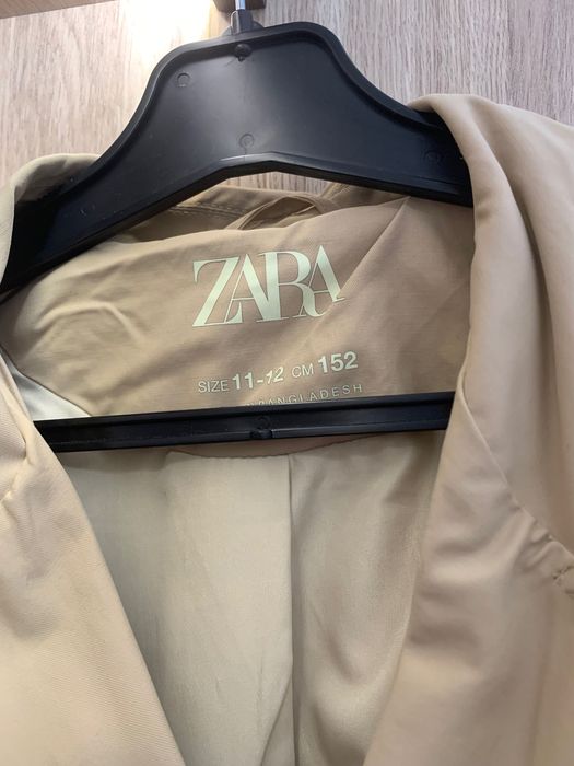 Бежевий підлітковий тренч ZARA