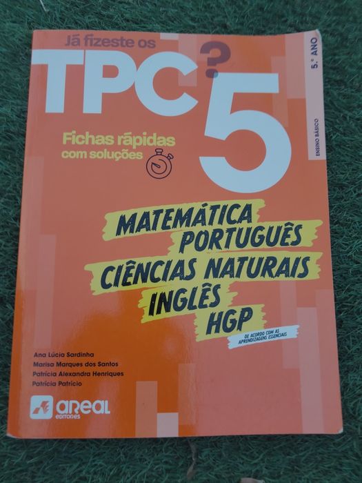 5º ano - TPC 5 - livro de apoio ao estudo