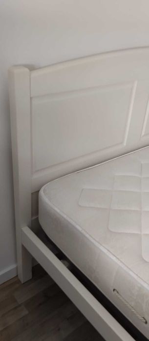 Cama madeira branca + Colchão