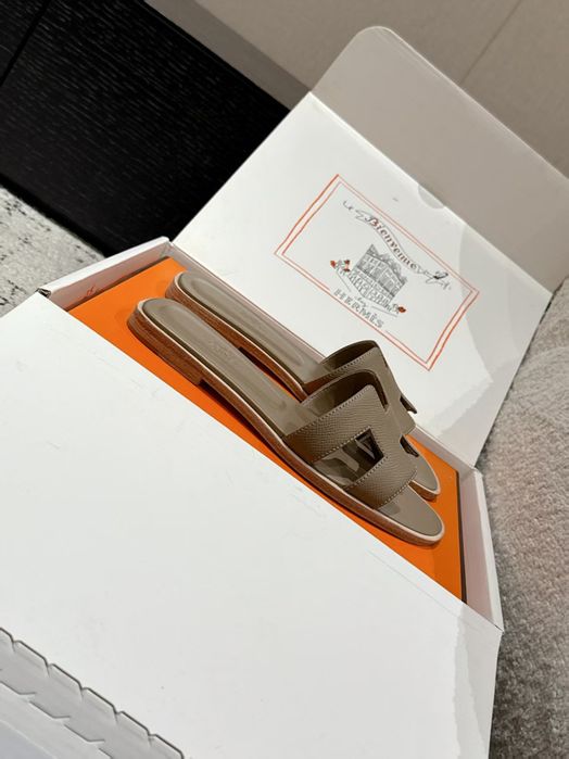 Buty, Klapki damskie, skóra naturalna 85-41