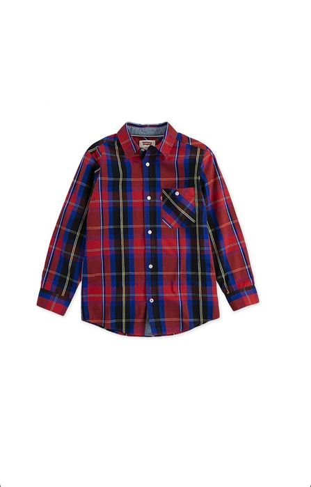 Дитяча сорочка в клітинку LEVIS 4-5 років 110 см детская рубашка