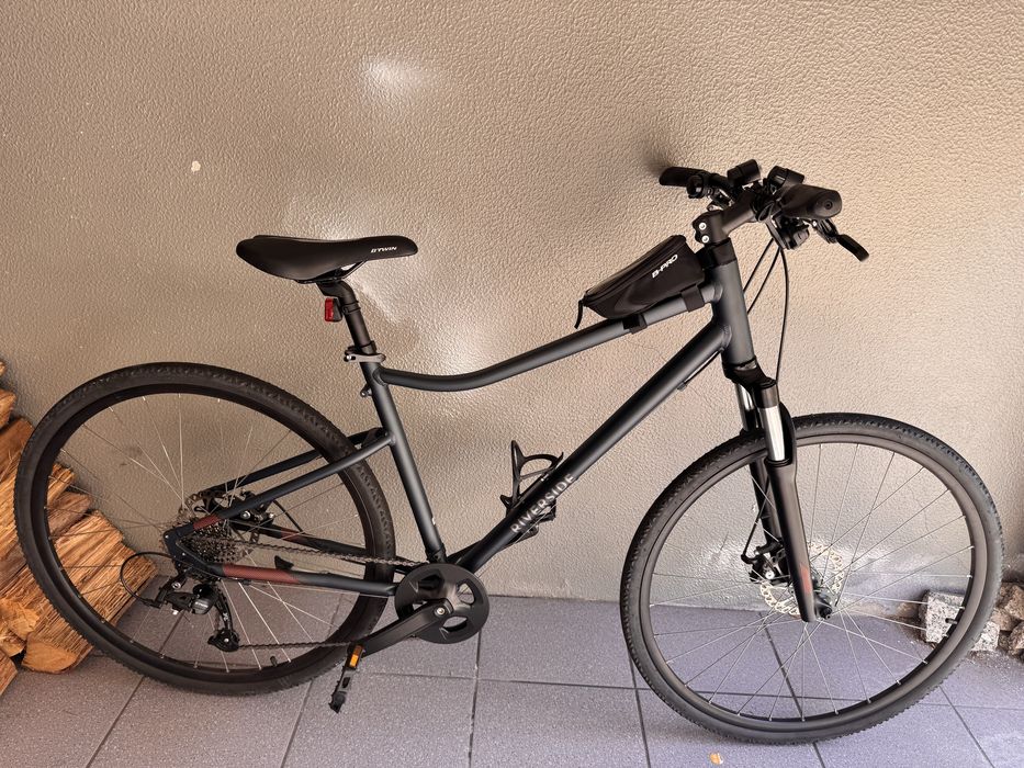 Bicicleta Decathlon Riverside 500 + Capacete Rockrider ST - Novos