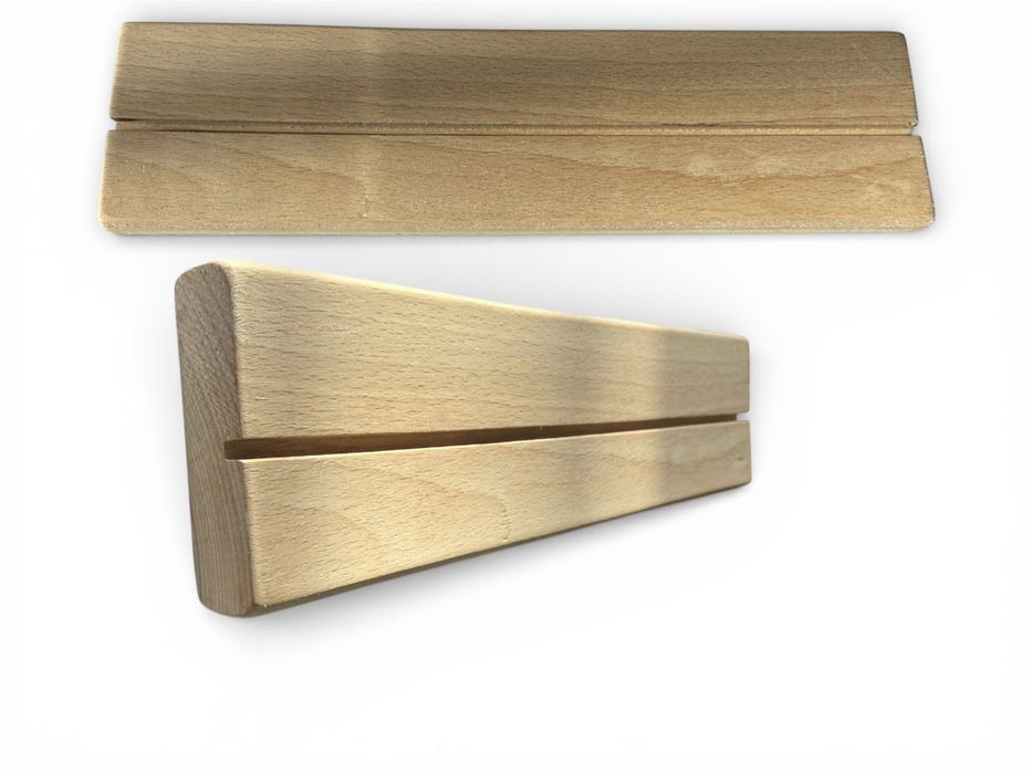 Drewniana podstawka stojak  menu na ulotki