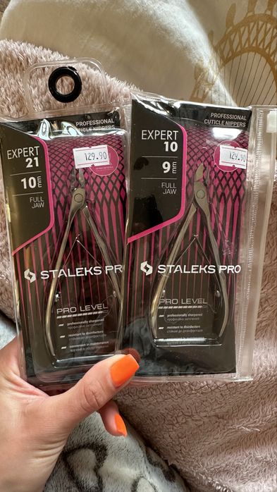 Cazki do manicure paznokcie do skorek Staleks Pro Expert smart rozne nowe