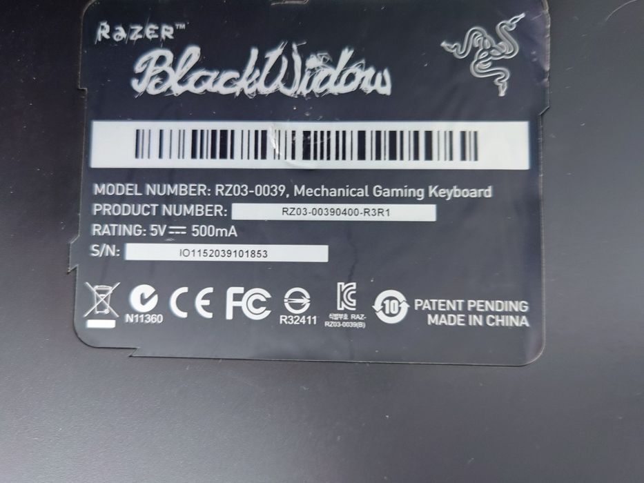 Клавиатура Razer BlackWidow