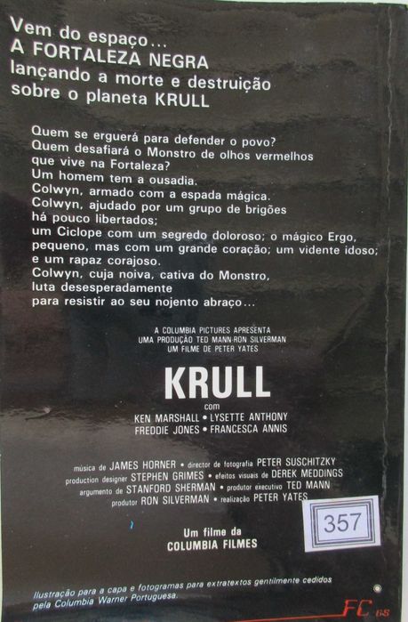 Stanford Sherman - - - Krull - - - - - Livro