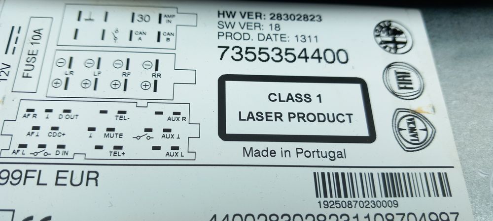 Rádio / auto-rádio FIAT Punto Evo (199_)