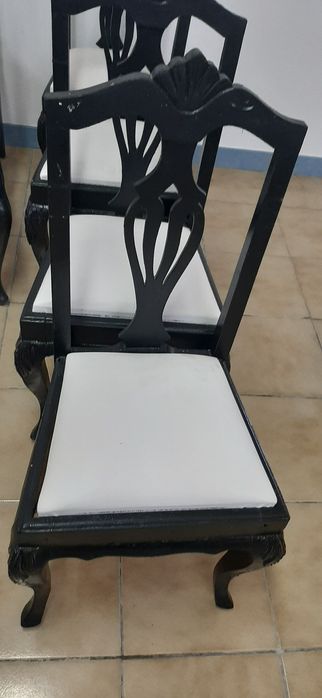 Queen anne cadeiras reparadas 120€ todas (6)