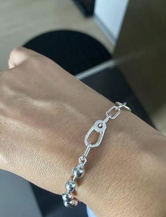 Жіночий срібний браслет пандора pandora me сріьло 935 розмір 17-21