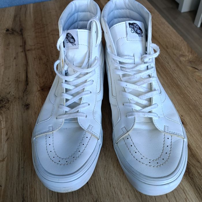 Trampki Vans wysokie biele 46