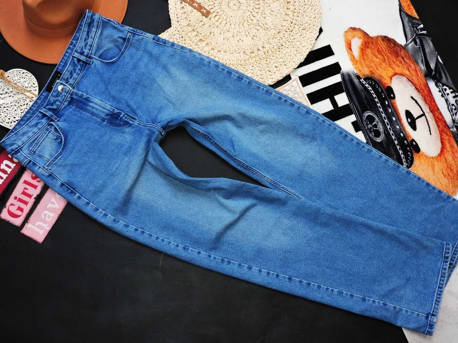 Mohito Stylowe modne spodnie jeans wysoki stan M