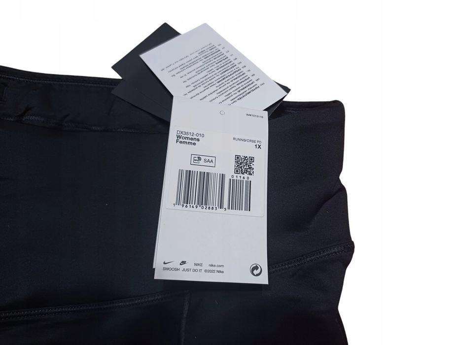 Nike Spodenki Damskie Sportowe Bikery Krótkie Poliester (1X) Xl/Xxl