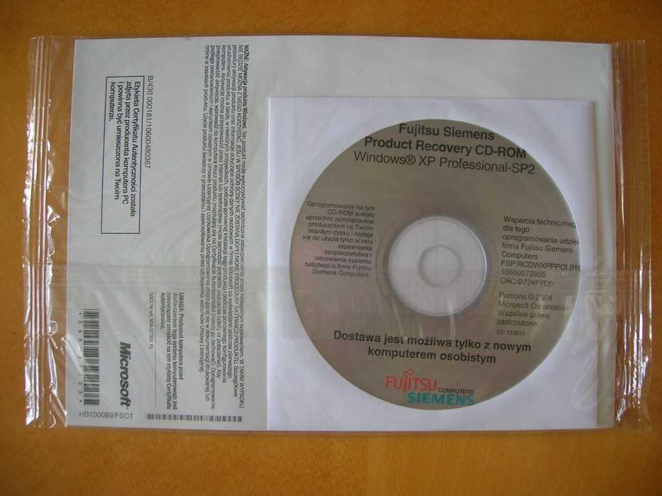 Windows XP Professional Fujitsu-Siemens
