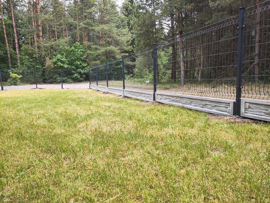 Ogrodzenie panelowe, panel 3d 123 cm, podmurówka, płot, bramy, furtki