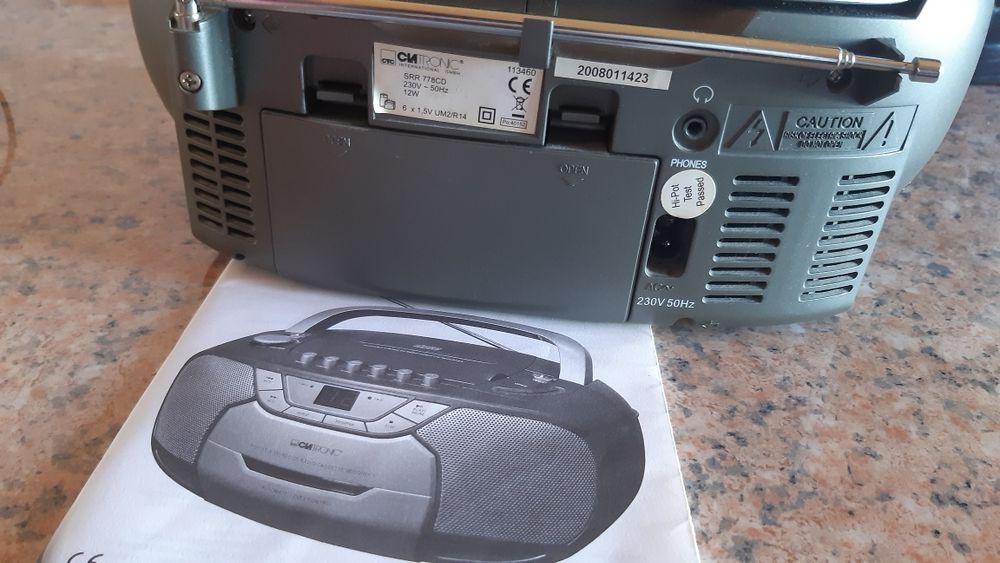 5,50Radiomagnetofon CD Clatronic srr778