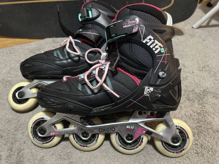 Patins inline oxelo com proteções