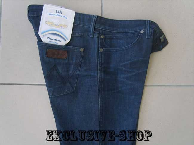 Wrangler LIA damskie spodnie jeansowe W25 L32 pas 71 cm