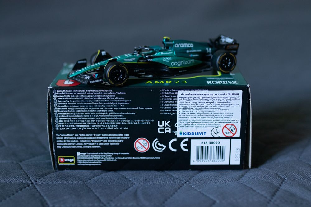 Formula 1 Aston Martin burago, нова