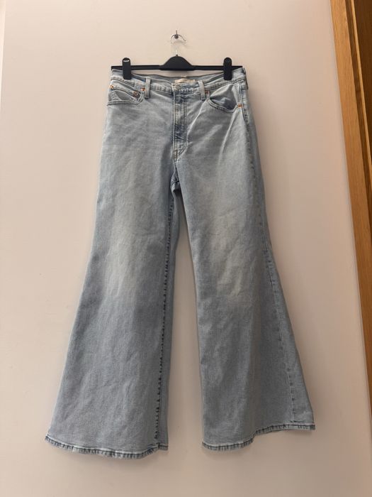 Levi's Ribcage Bell 32 XL Jeansy Wysoki Stan Dzwony Szerokie Nogawki