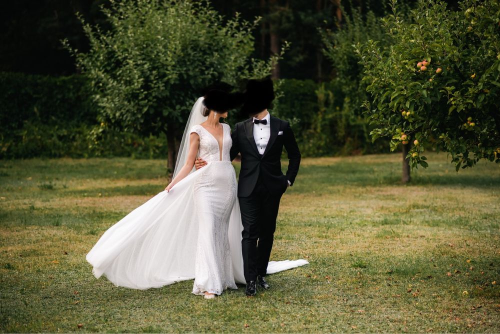 Garnitur smokingowy ślubny