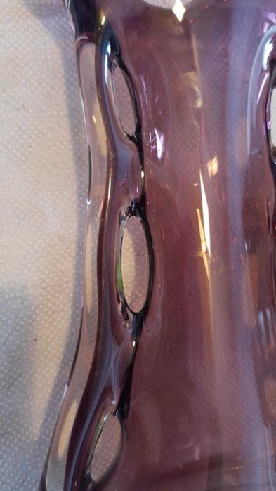 Płetwa rekina wazon Huta Szkła Tarnowiec