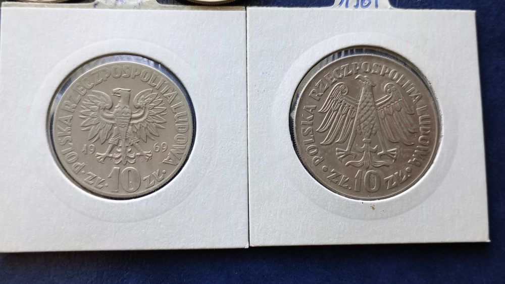 Stare monety 10 zł 7 monet PRL