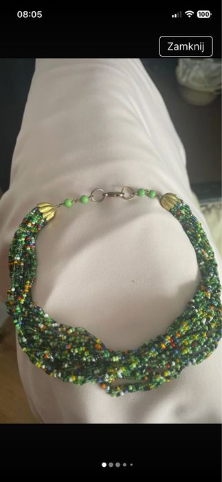 Przepiekny naszyjnik- perelka z czasów PRL