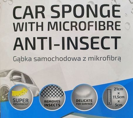 gąbka do mycia samochodu z mikrofibrą aut