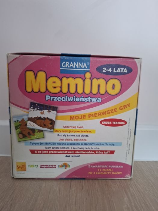 Gra pamięciowa przeciwieństwa Memino