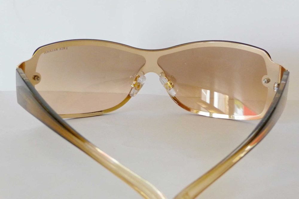 True Religion Sleek Shield Gold Sunglasses