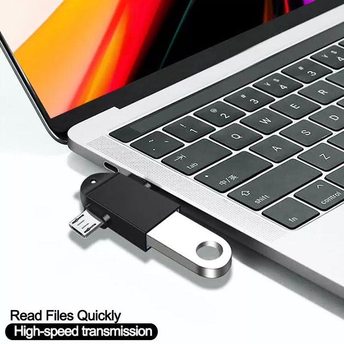 Adaptador Micro USB ou Tipo-C para USB