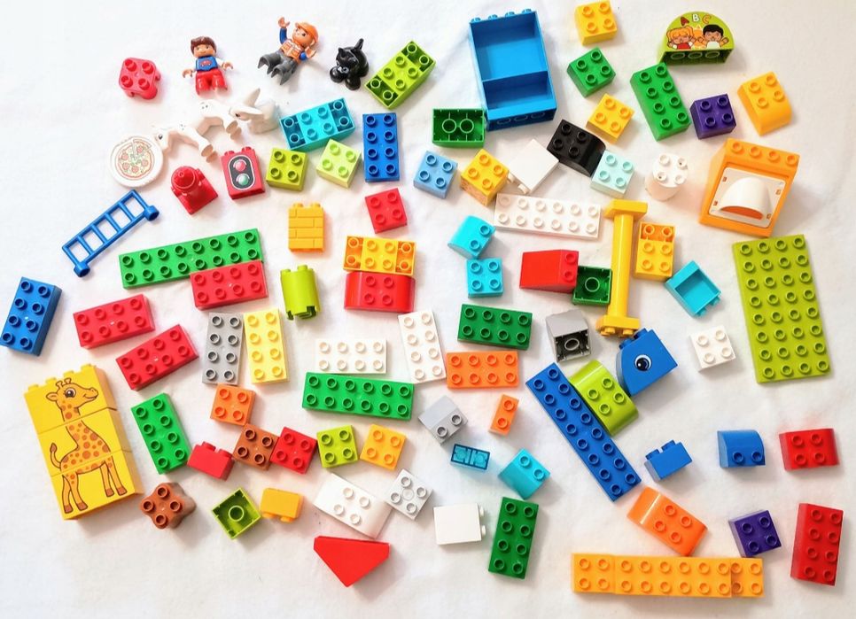 LEGO Duplo mix 1kg klocki konstrukcyjne akcesoria figurki zwierzątka