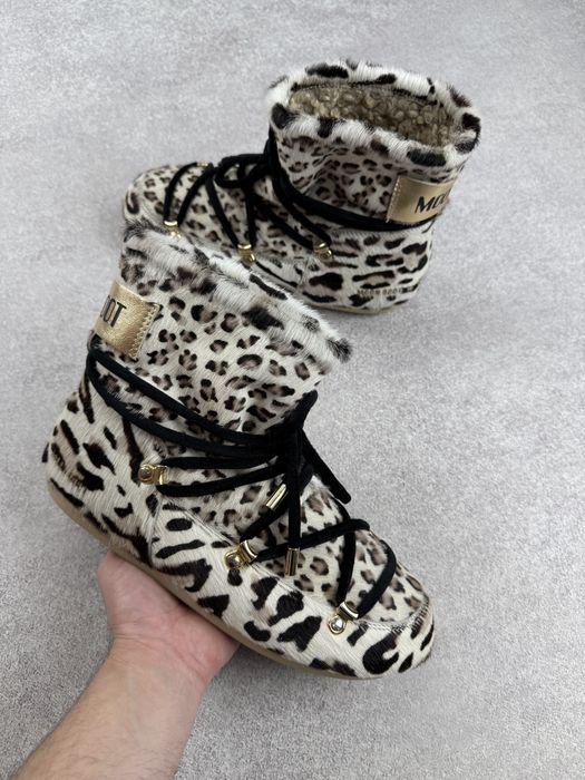 Moon boot leopard print snow boots черевики оригінал