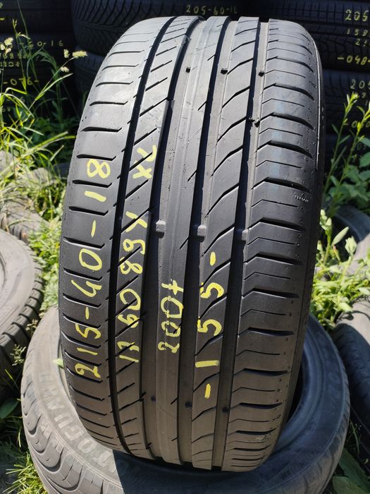 155 1x215/40R18 89Y Continental SportContact 5 2017r 6mm FAKTURA ADIGO