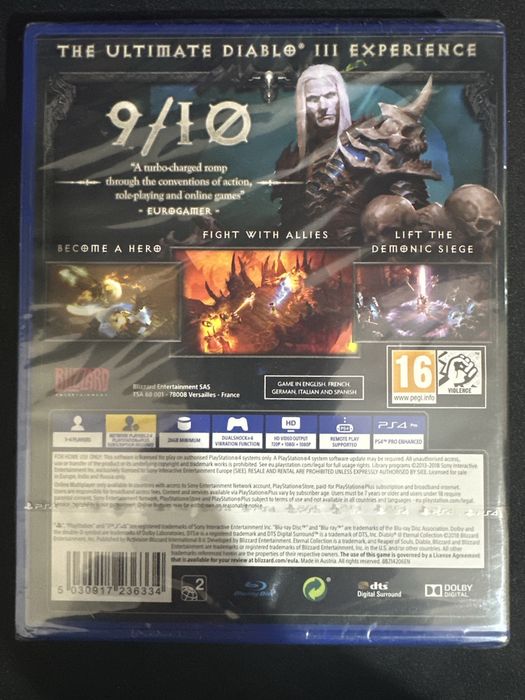 Diablo 3 Eternal Collectio PS4 - Novo Selado