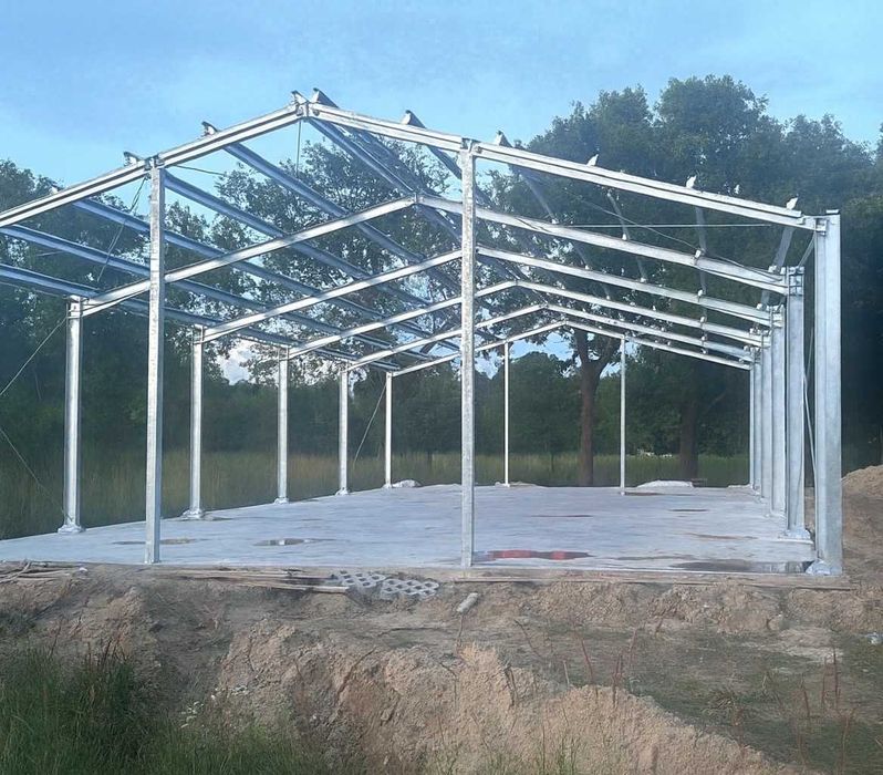 Konstrukcja hali 14 x 25 x 5  magazyn hala obora