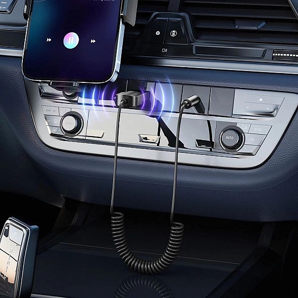 Tech-Protect Ultraboost Bluetooth Aux Audio Adapter Cable Grey