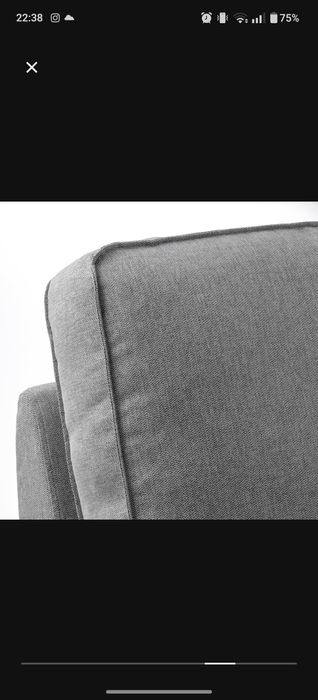 Sofá 2 lugares cinzento