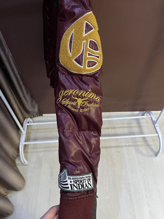 Geronimo down jacket with fur