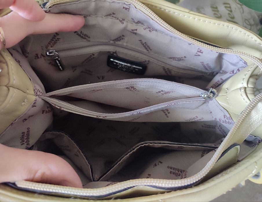 Сумка Velina Fabbiano оливковая, кошелек