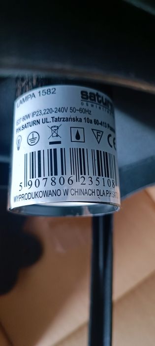 Lampa kinkiet zewnętrzny Saturn