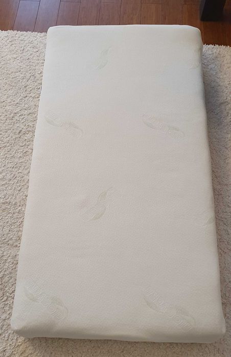 Materac niemowlęcy jak nowy, kokos-pianka 120x60 z ochroną