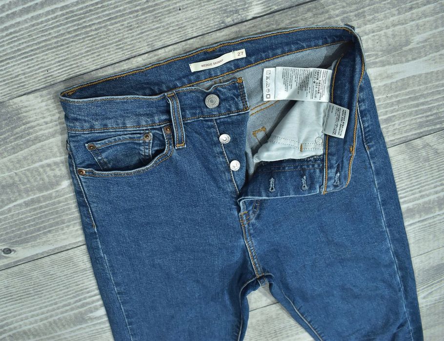 Levis Wedgie Skinny Spodnie Damskie Jeansy W27