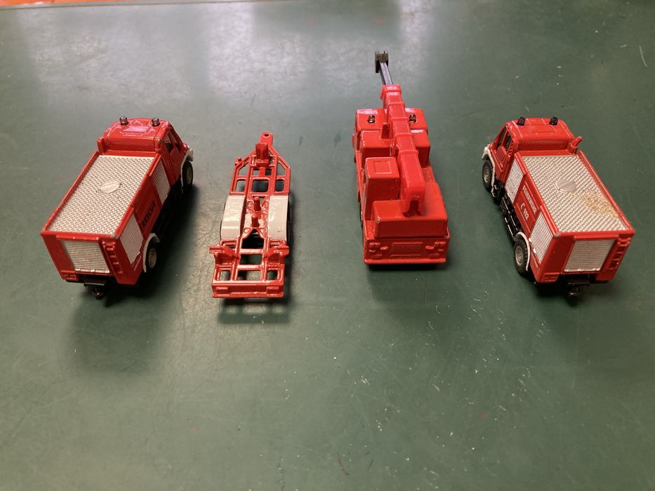 Lote 4 miniaturas Siku bombeiros