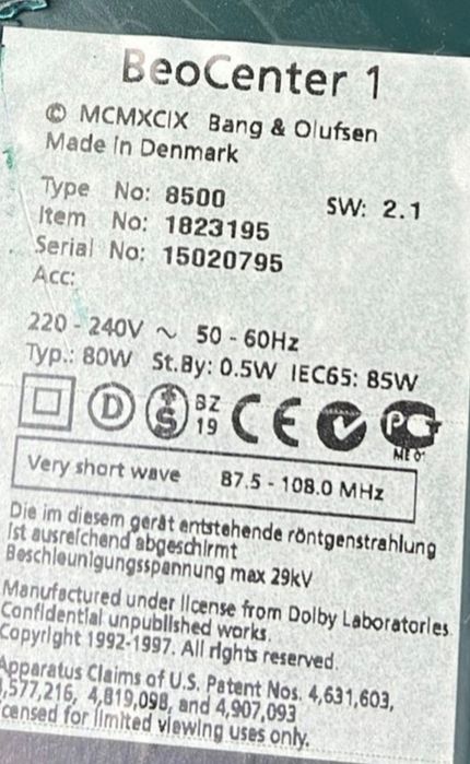 pilot zdalnego sterowania Bang & Olufsen przedmiot kolekcjonerski