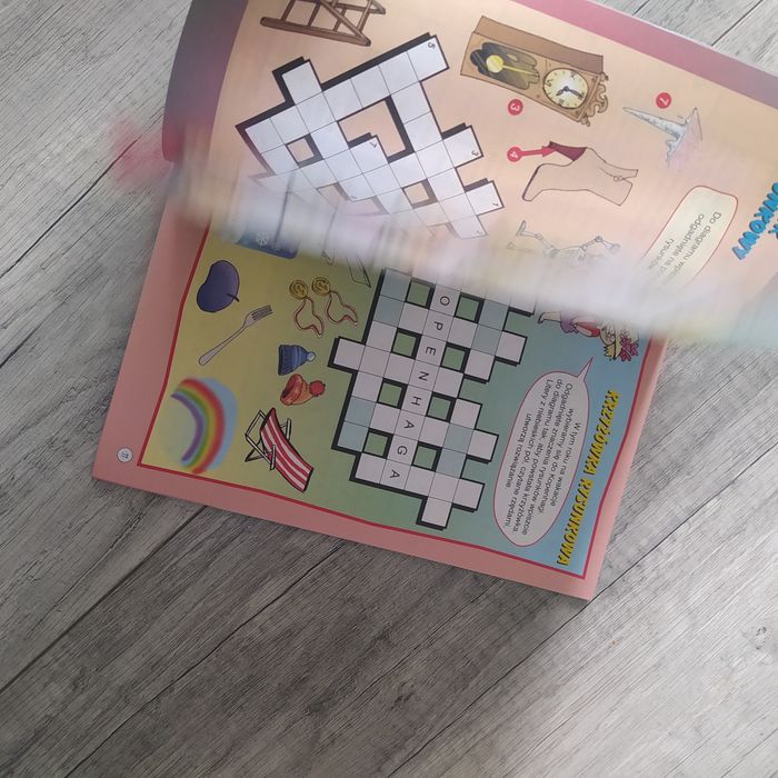 Gazetka dla dziecka krzyzowki rebusy, 6+/nowa 2zł