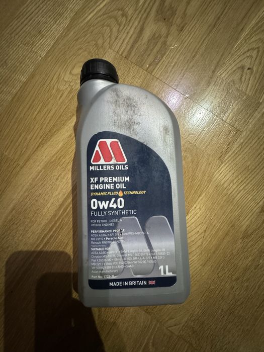 Olej 0w40 Millers Oils XF Premium Engine Oil